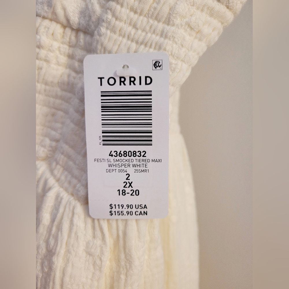 Women’s White Sundress - Elegant Tiered V-Neck Dress - Picture 5 of 11